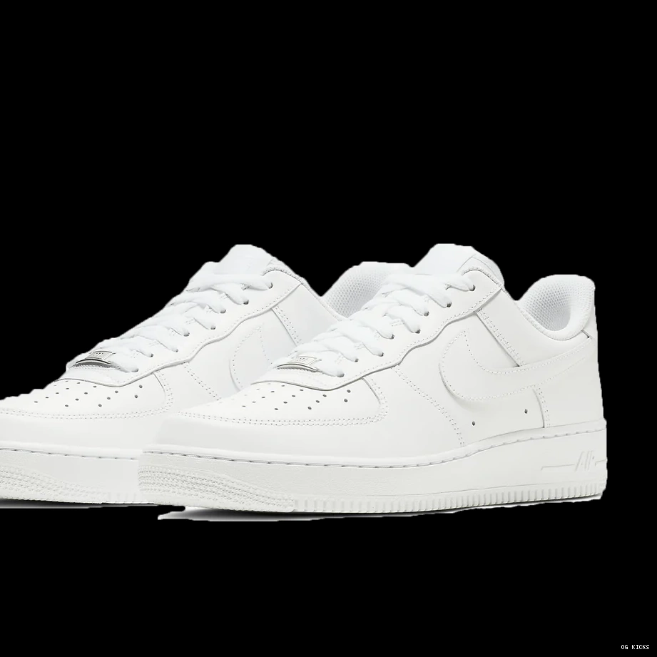 '07' White 1 Triple Air Low Force Nike 0803